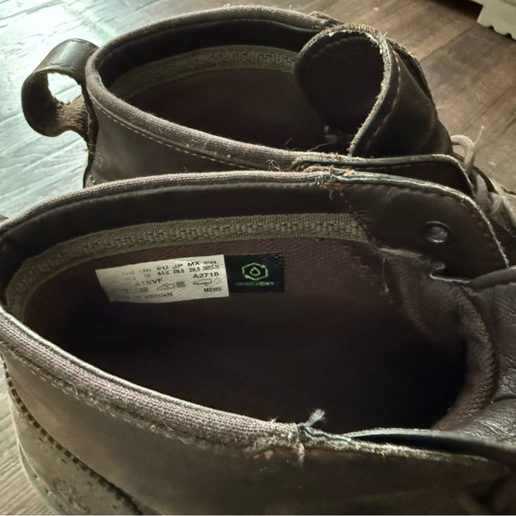Timberland Brown Leather Oxfords with Moc-Toe Design main image 4